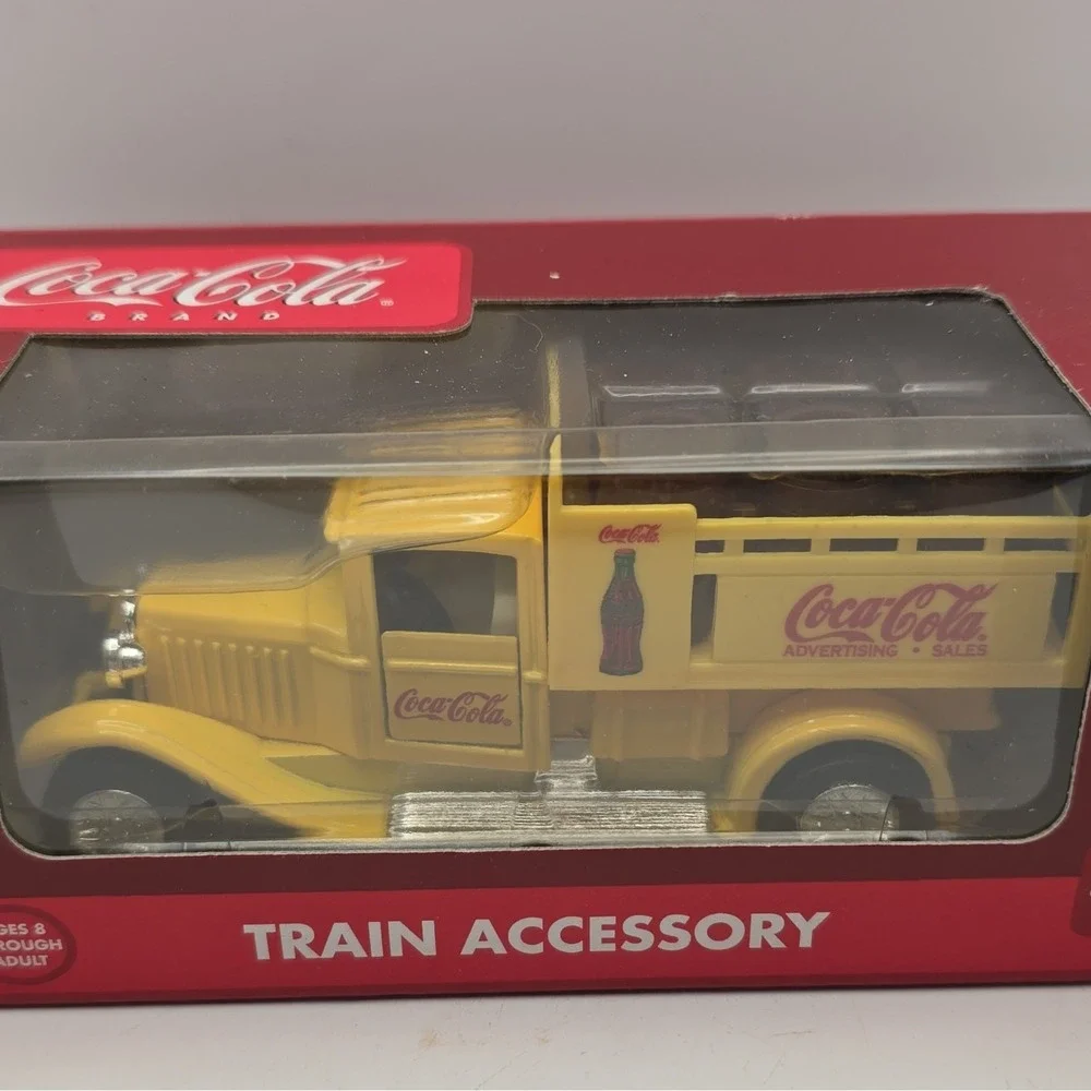 Coca-Cola Train Accessory Delivery Truck K-6435 Yellow Red Black Soda Theme